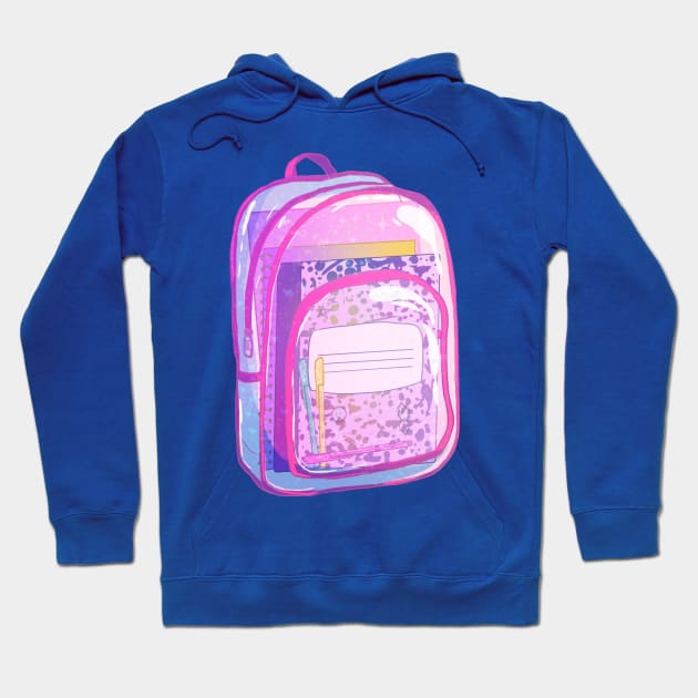 90s Nostalgia Series: Sparkle Backpack Hoodie by paintdust